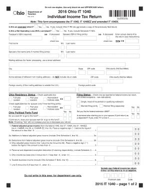 Ohio State Tax Withholding Form Printable Forms Free Online