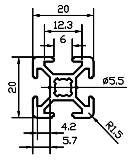 Profil Aluminiowy 20x20 6 Arma