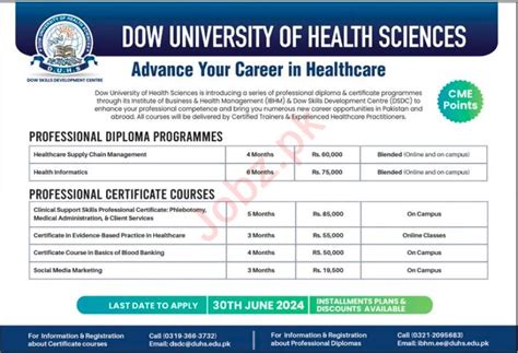 Dow University Of Health Sciences Karachi Jobs 2024 2025 Job