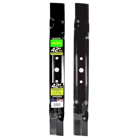 Maxpower 2 Blade Set For Many 42 In Cut John Deere Mowers Replaces Oem S Gx20249 Gx20433 And