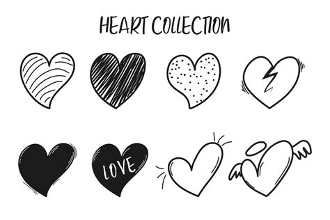 Hand Drawn Heart Doodle Illustration 36227813 Vector Art At Vecteezy