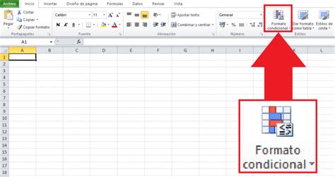 Dónde está el icono del formato condicional en las diferentes