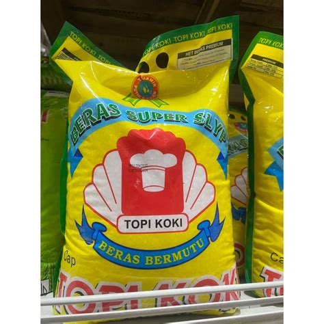 Jual Beras Topi Koki 5 KG Kuning Shopee Indonesia