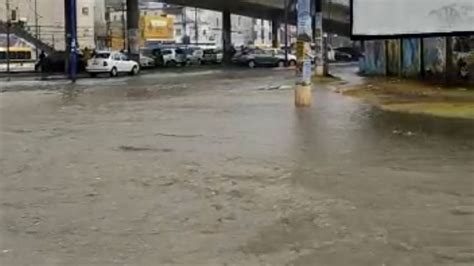 Vídeo Chuva forte alaga vias e motoristas enfrentam transtornos em