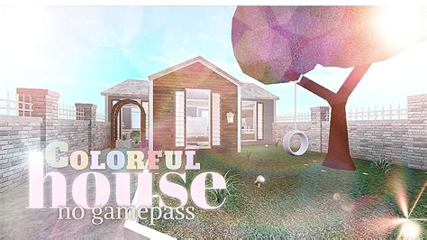 Bloxburg Colorful House No Gamepass ʚ House Build ɞ Youtube