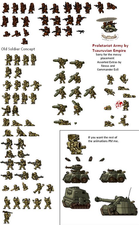 Proletariot Army Sprite Sheet By Dantewreckmen 999 On Deviantart