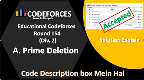 A Prime Deletion Codeforces Educational Codeforces Round