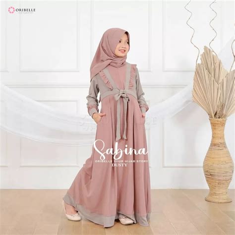 Jual Gamis Anak Remaja Perempuan Usia Tahun Sabina Dress