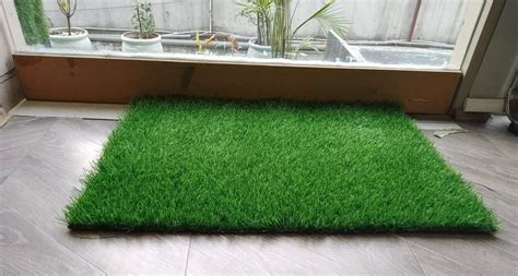 Polyethylene Mm Lush Green Artificial Grass At Rs Sq Ft In