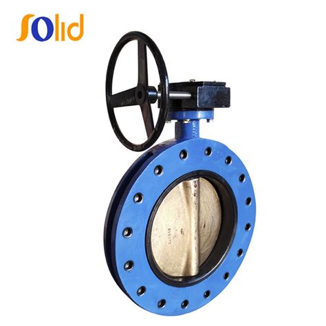 API 598 Rubber Coated U Section Double Flanged Butterfly Valve China