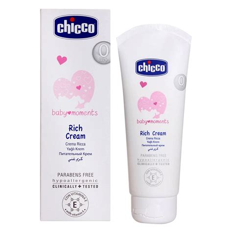 Kem Dưỡng ẩm Chicco 100ml 0m Chiết Xuất Thiên Nhiên An Toàn Cho Bé