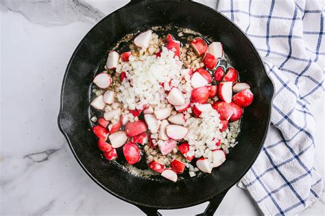 Low Carb Sautéed Radishes With Crispy Bacon That Everyone Will Love The Produce Moms