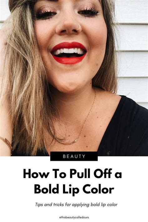 Learn How To Apply A Bold Lip Color That Lasts All Day Long Bold Lip Color Bold Lips Lip Colors