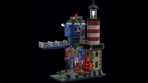 I added lights to my Ninjago City Lighthouse and Aquarium MOC : r ...