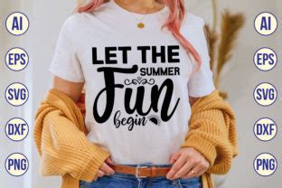 Let The Summer Fun Begin Svg Graphic By Nahidcrafts Creative Fabrica