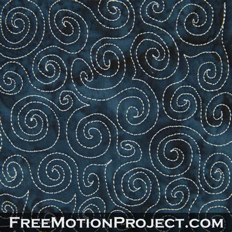 Free Motion Quilting Design 5 Basic Spiral Free Motion Quilting