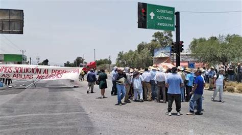 La Jornada Agricultores De Hidalgo Bloquean Carretera Federal En