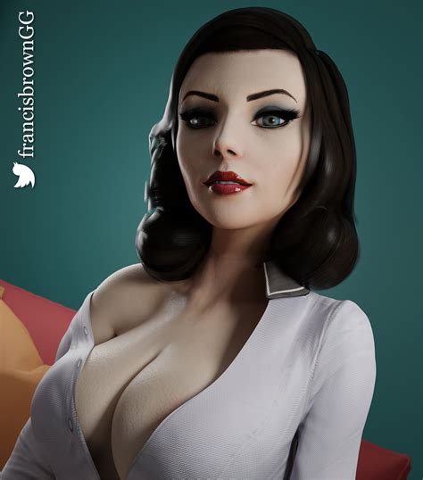 Rule 34 1girls 3d 3d Artwork Big Breasts Bioshock Bioshock Infinite Blue Eyes Breasts Brown