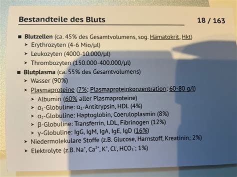 Blut Physiologie Karteikarten Quizlet