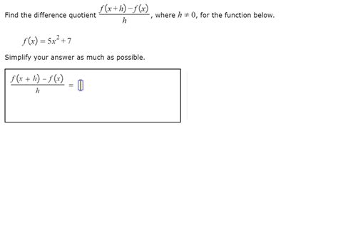 Answered F X H F X Where H 0 For The… Bartleby