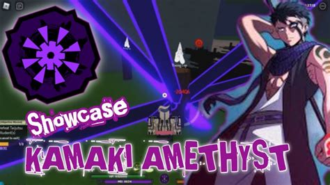 Showcase Kamaki Amethyst In Shindo Life Roblox Youtube