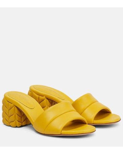 Yellow Gianvito Rossi Heels For Women Lyst