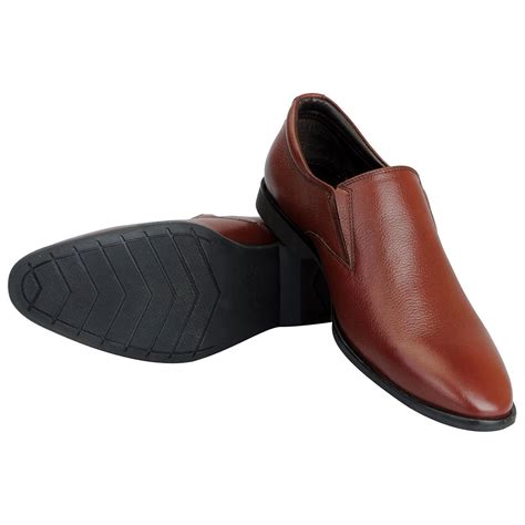 Buy Hush Puppies Mens Premium Leather Tan Formal Slip On Shoes Online ₹2999 From Shopclues