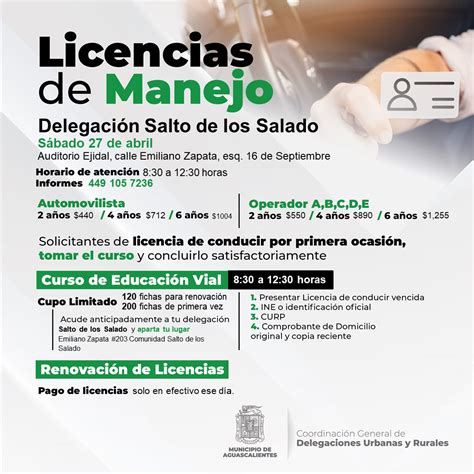 Anuncia Municipio Nueva Jornada De RenovaciÓn De Licencias De Manejo