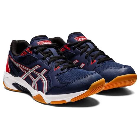 T Nis Asics Gel Rocket Marinho Asics Mundo Do Futsal Artigos