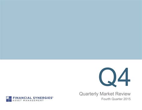 Financial Synergies Th Quarter Market Review Ppt