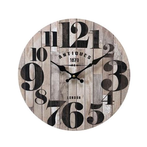 Reloj Pared Mdf Negro Marr N Cocina Sala De Estar X X Rebecca