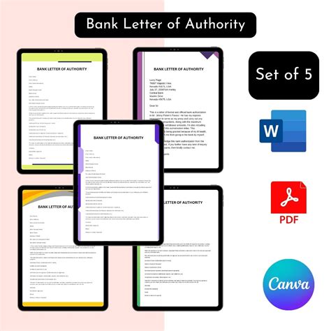 Bank Letter Of Authority Sample With Examples Word