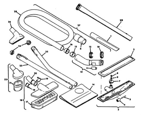 Schematic And Parts List For Hoover Model U7097 Vacuumsrus