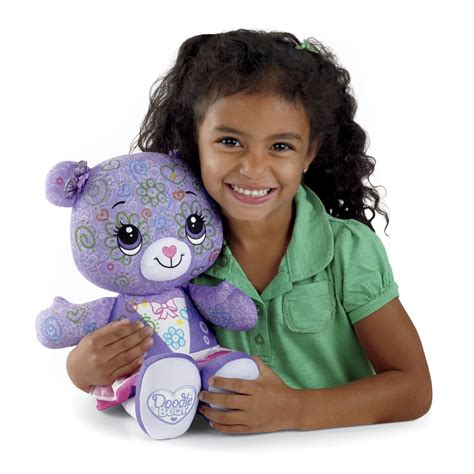 Buy Fisher Price Doodle Bear Plush Violet At Mighty Ape Australia