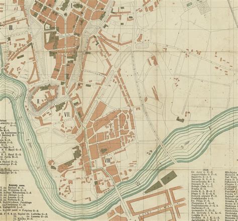 Plan Miasta Krakowa 1881 0 HISTORIA Org Pl Historia Kultura Muzea