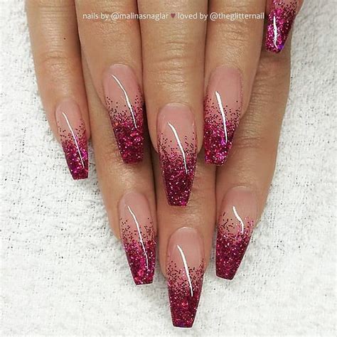 Theglitternail 🎀 Get Inspired On Instagram “ ️ ️ Bordeaux Red Glitter