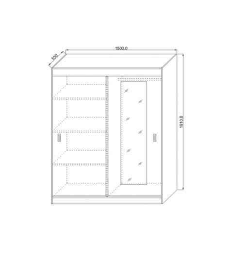 Set Dormitor INES 4 Piese Pat 160 X 200 2Noptiere Dulap Cu Usi