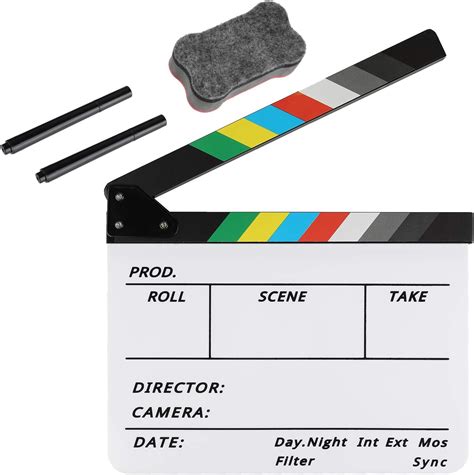 Acrylic Plastic Director S Film Clapboard Easy Wipe Cut Action Scene