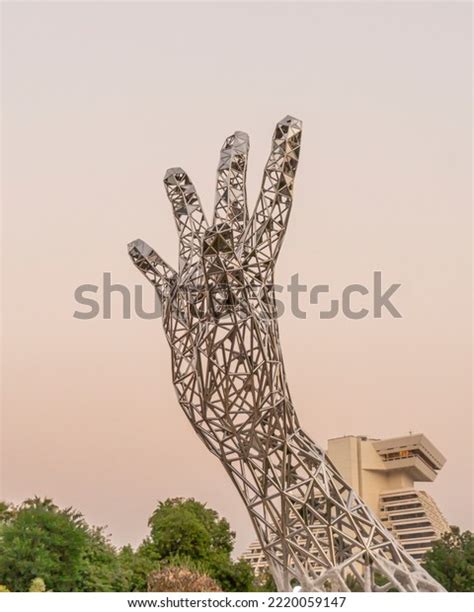 Doha Qatar October 2022 Anti Corruption Monument Stock Photo 2220059147