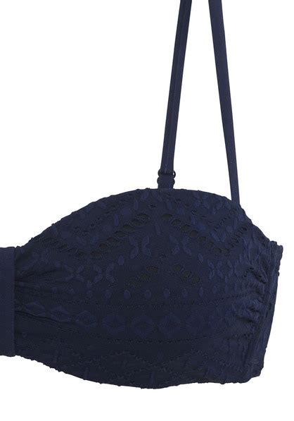 LASCANA Bügel Bandeau Bikini Top Omara marine Cup D 36