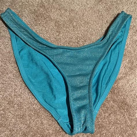 Baby Blue Sparkle Triangl Bikinis Originally Depop