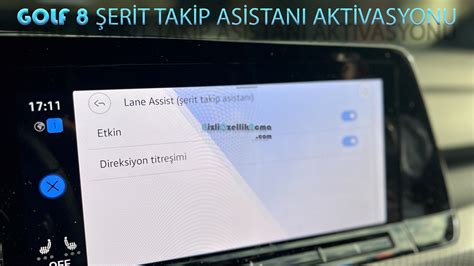 Lane Assist Activation Volkswagen Golf Gizli Zellik A Ma Vw