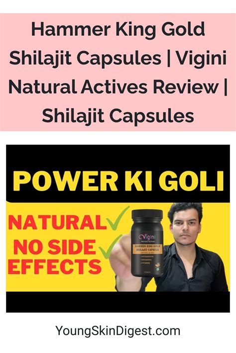 Hammer King Gold Shilajit Capsules Vigini Natural Actives Review