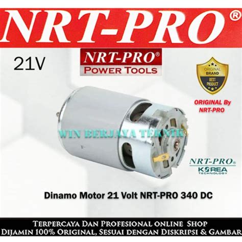 Jual Produk Terbaru Dinamo Motor Bor Cordless 20V Nrt Pro Dc 340