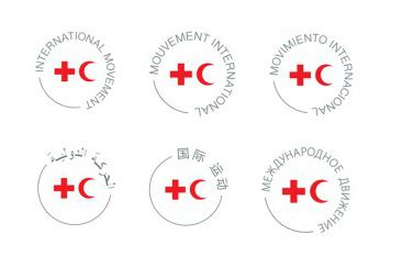 A logo for the International Red Cross and Red Crescent Movement ...