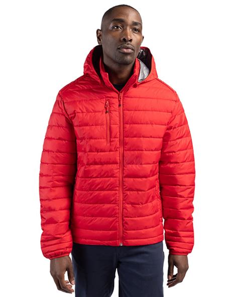 Clique Hudson Insulated Mens Full Zip Puffer Jacket Cutter And Buck