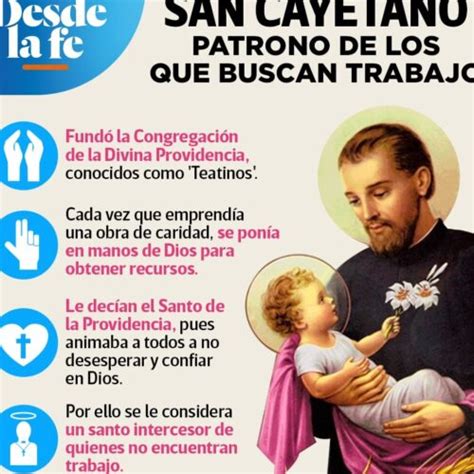 Oración a San Cayetano por trabajo plegaria para encontrar empleo y