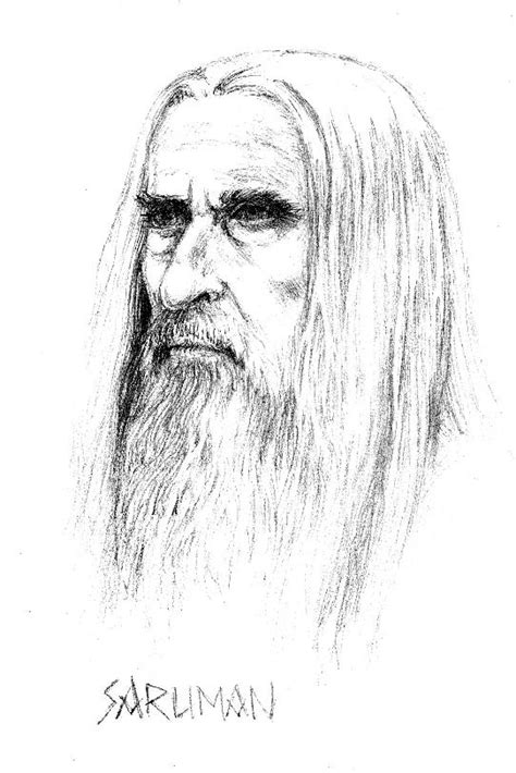 Saruman drawing - Christopher Lee Fan Art (2509464) - Fanpop