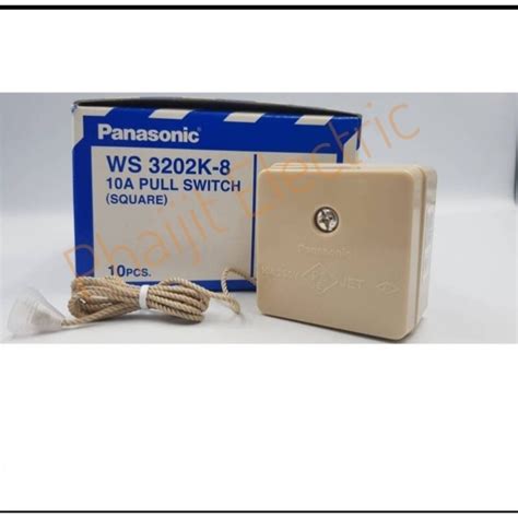 PANASONIC สวตซกระตก WS 3202K 8 แบบสเหลยม PANASONIC PULL SWITCH