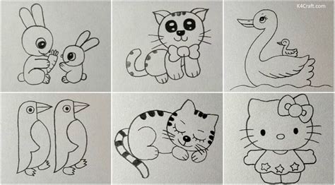 Animals Drawings For Kids